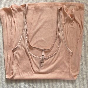 Light Pink Women's Ribbed Tank Top